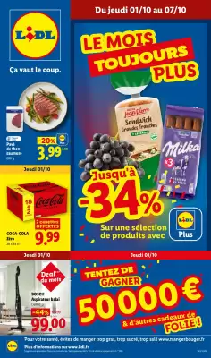 Couverture du catalogue Du 01/10 au 07/10 Les promos de la semaine