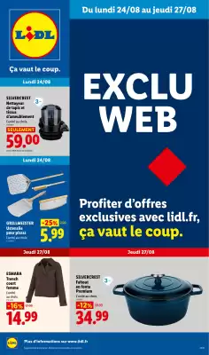 Couverture du catalogue Catalogue Lidl | les exclus web de la semaine
