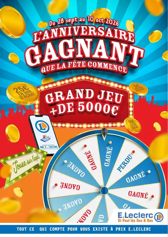 Couverture du catalogue Anniversaire saint paul lès dax