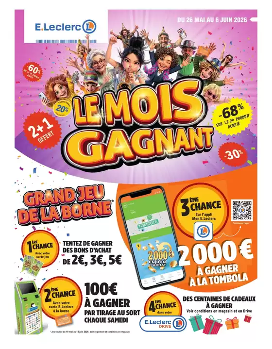 Couverture du catalogue Le mois gagnant 2