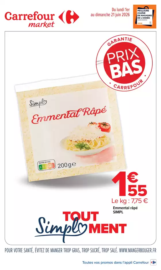 Couverture du catalogue Garantie prix bas-tout simplment