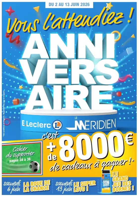 Couverture du catalogue Anniversaire meridien
