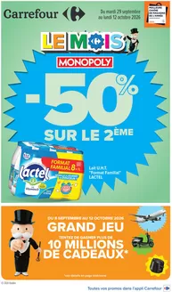 Couverture du catalogue Le mois monopoly produits laitiers