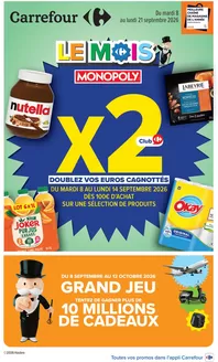 Couverture du catalogue Le mois monopoly-x2 doublez vos euros cagnottés