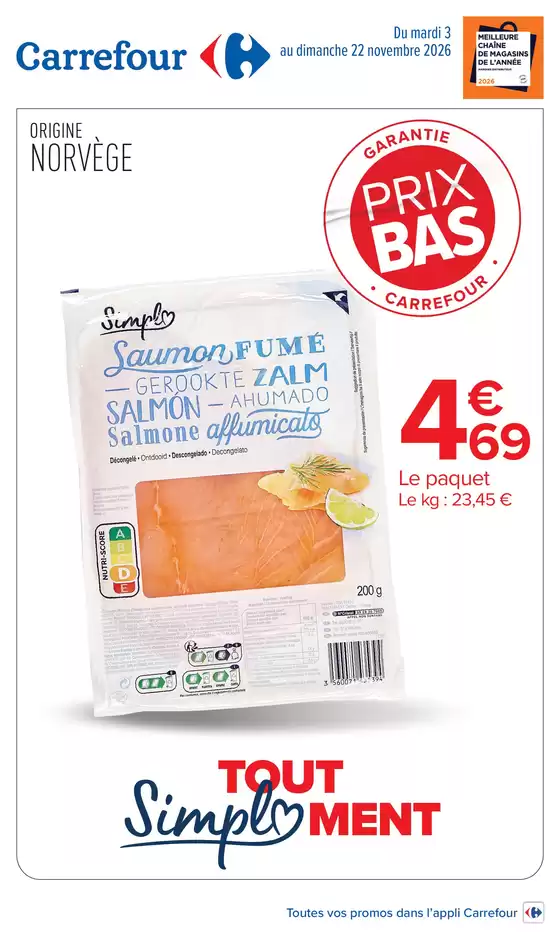 Couverture du catalogue Tout simplement