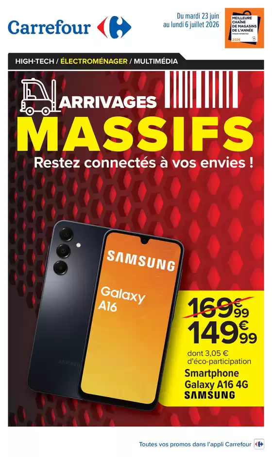 Couverture du catalogue Arrivages massifs restez connectés à vos envies