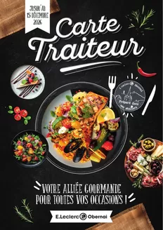 Couverture Carte traiteur permanente