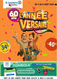 Couverture du catalogue L'année-versaire !