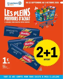 Couverture du catalogue 2 + 1 Offert