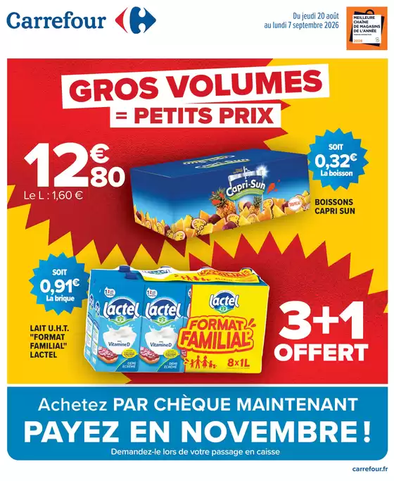 Couverture du catalogue Gros volumes petits prix