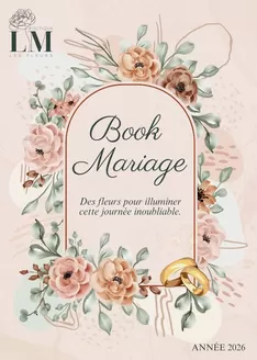 Couverture Book mariage boutique lm les fleurs