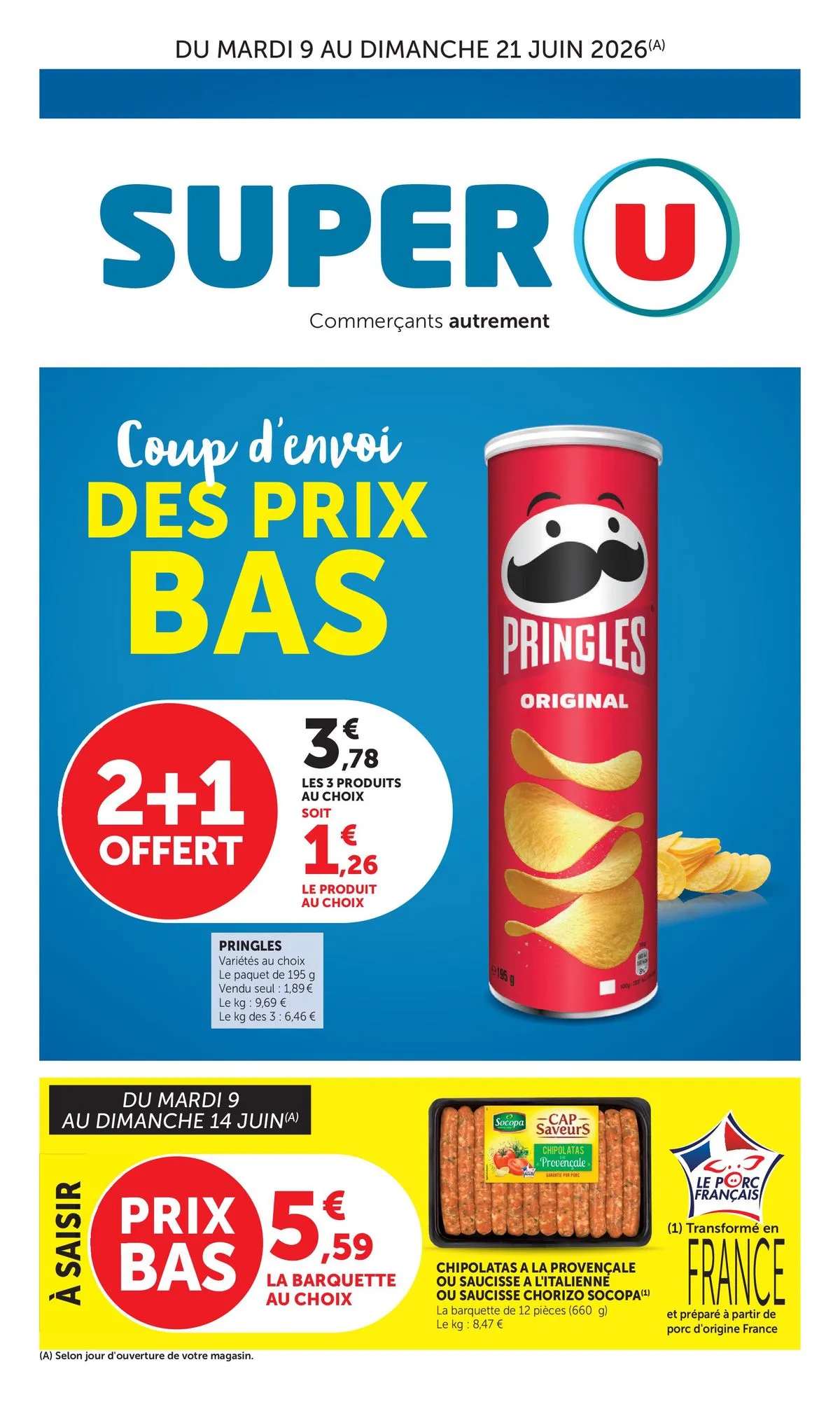 Couverture du catalogue Catalogue super U