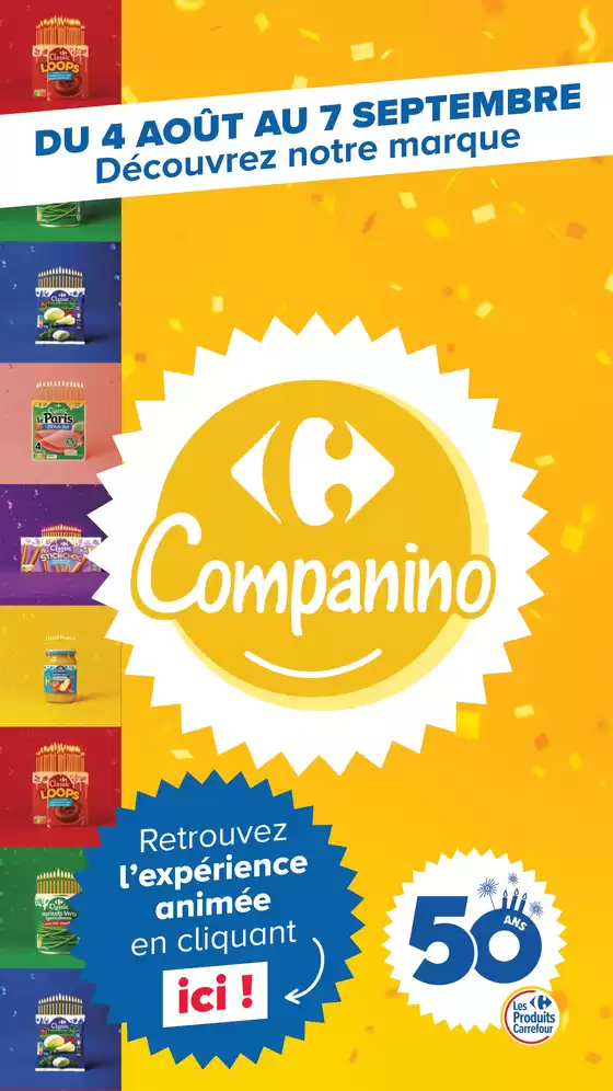 Couverture Découvrez la marque Carrefour companino