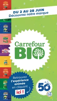 Couverture Découvrez la marque Carrefour bio