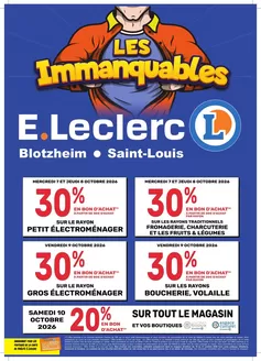 Couverture du catalogue Les Immanquables #1