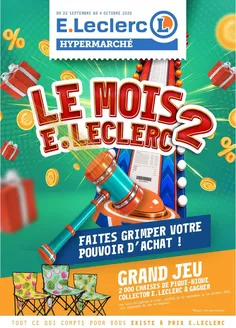 Couverture du catalogue Grand jeu
