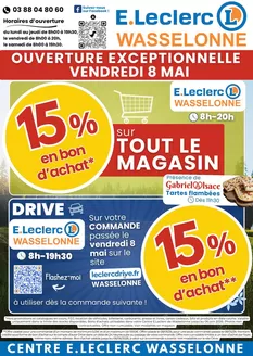 Couverture du catalogue Ouverture 8 mai