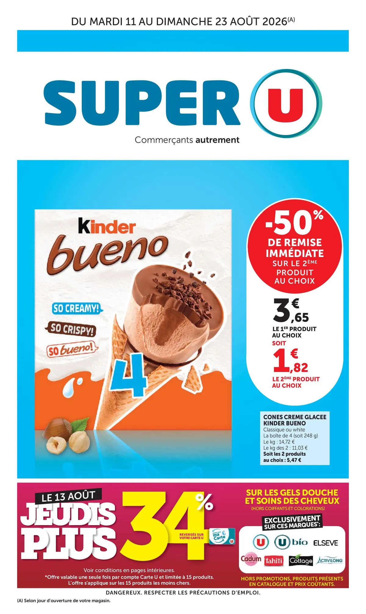 Couverture du catalogue Catalogue super U