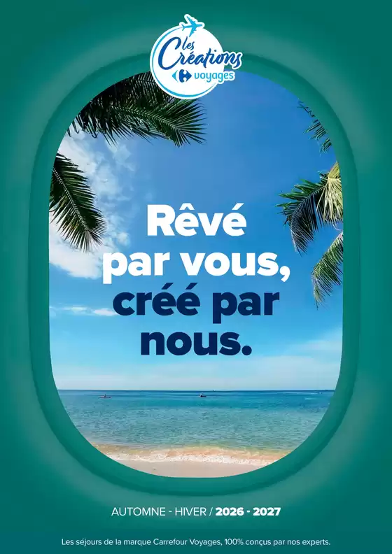 Couverture Séjours circuits-les créations Carrefour voyages