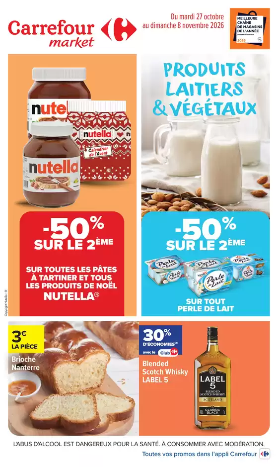 Couverture du catalogue Produits laitiers et végétaux
