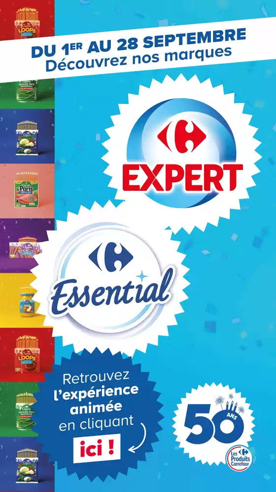 Couverture du catalogue Découvrez les marques Carrefour expert essential