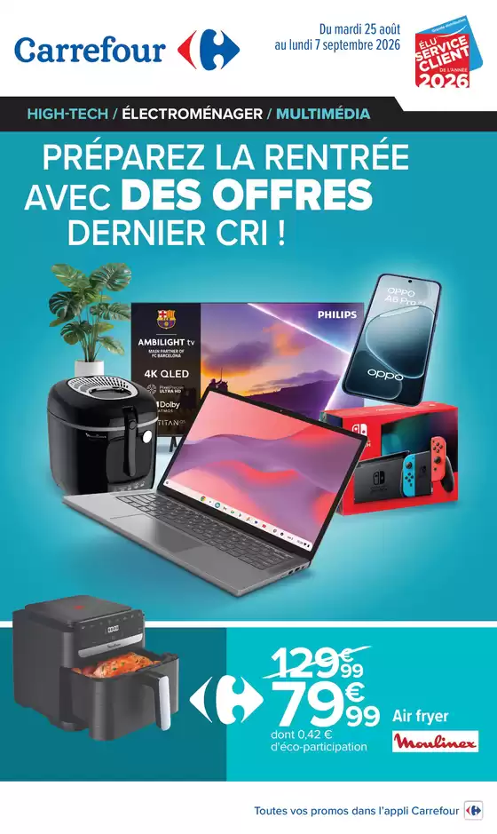 Couverture du catalogue Préparez la rentrée avec des offres dernier cri