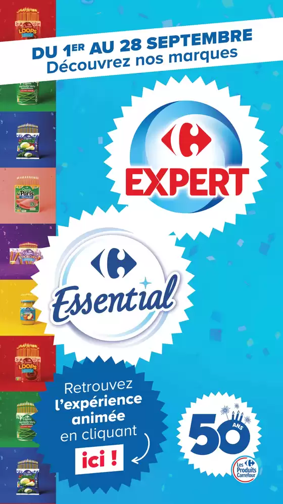 Couverture du catalogue Découvrez les marques Carrefour expert essential