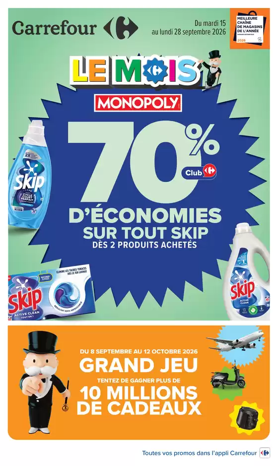 Couverture du catalogue Le mois monopoly