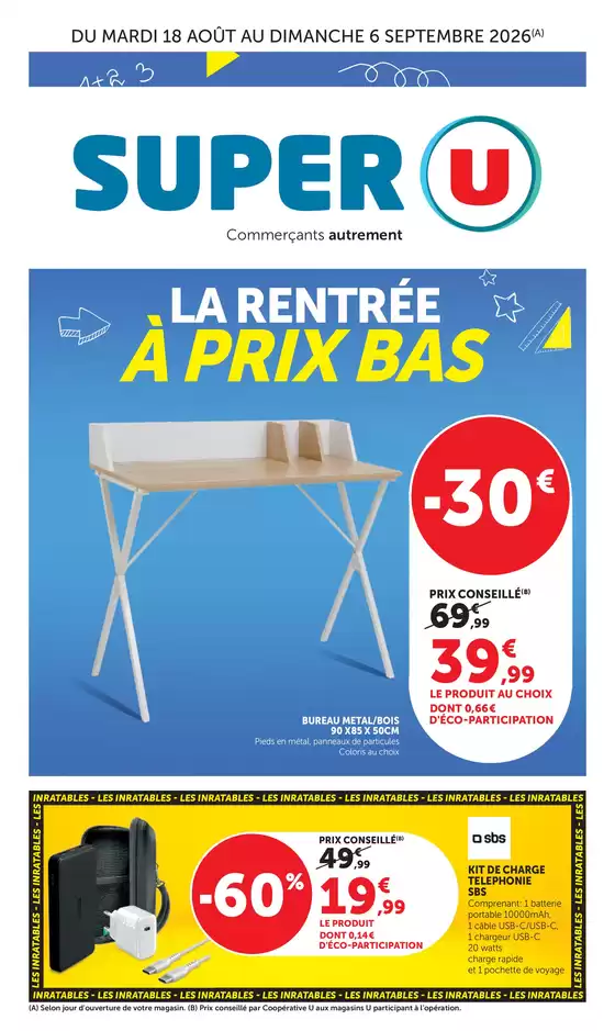 Couverture du catalogue Spécial Rentrée des classes