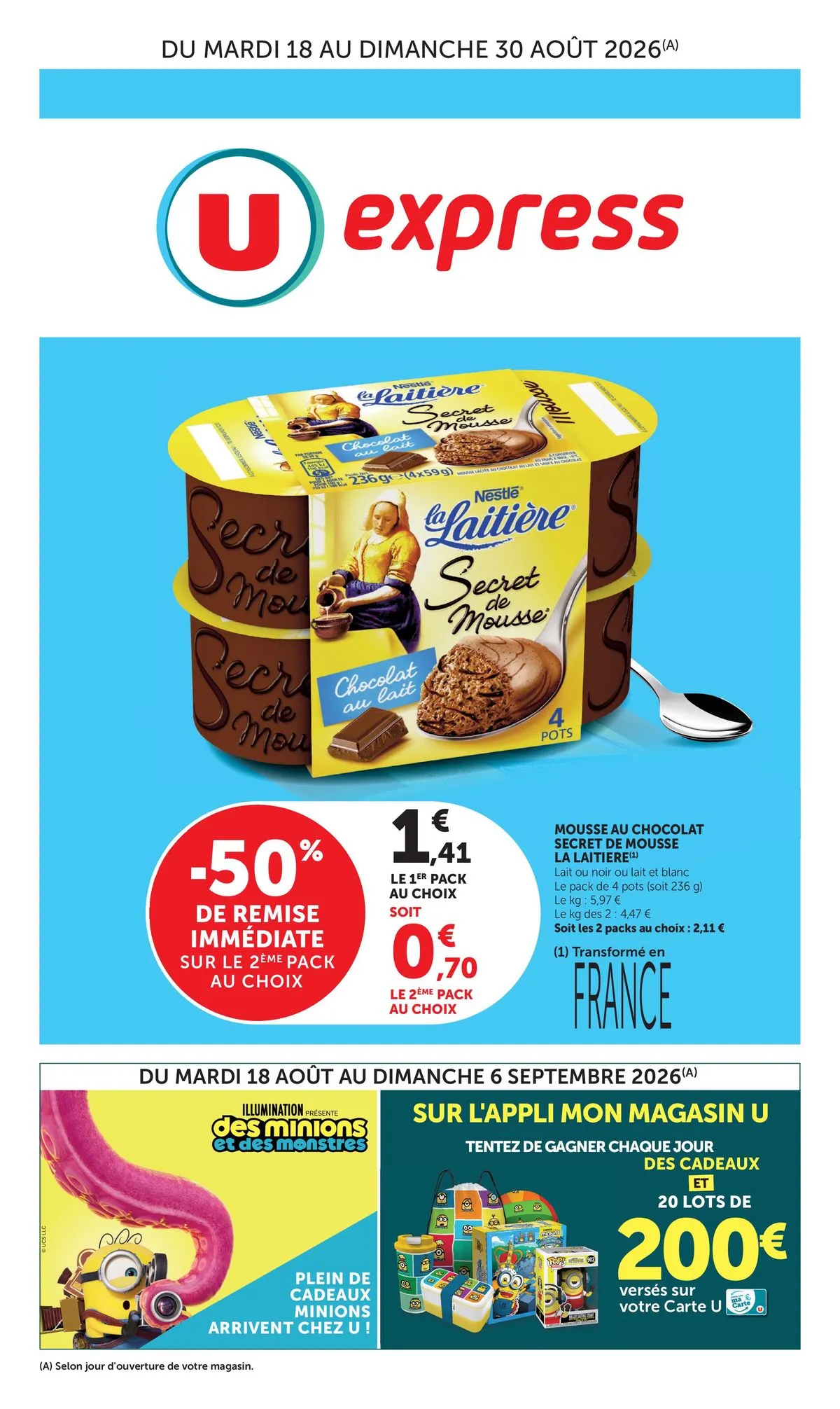 Couverture du catalogue Catalogue U express