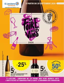 Couverture du catalogue Foire aux vins automne-express