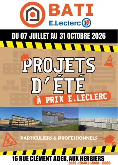 Couverture Catalogue bati Leclerc