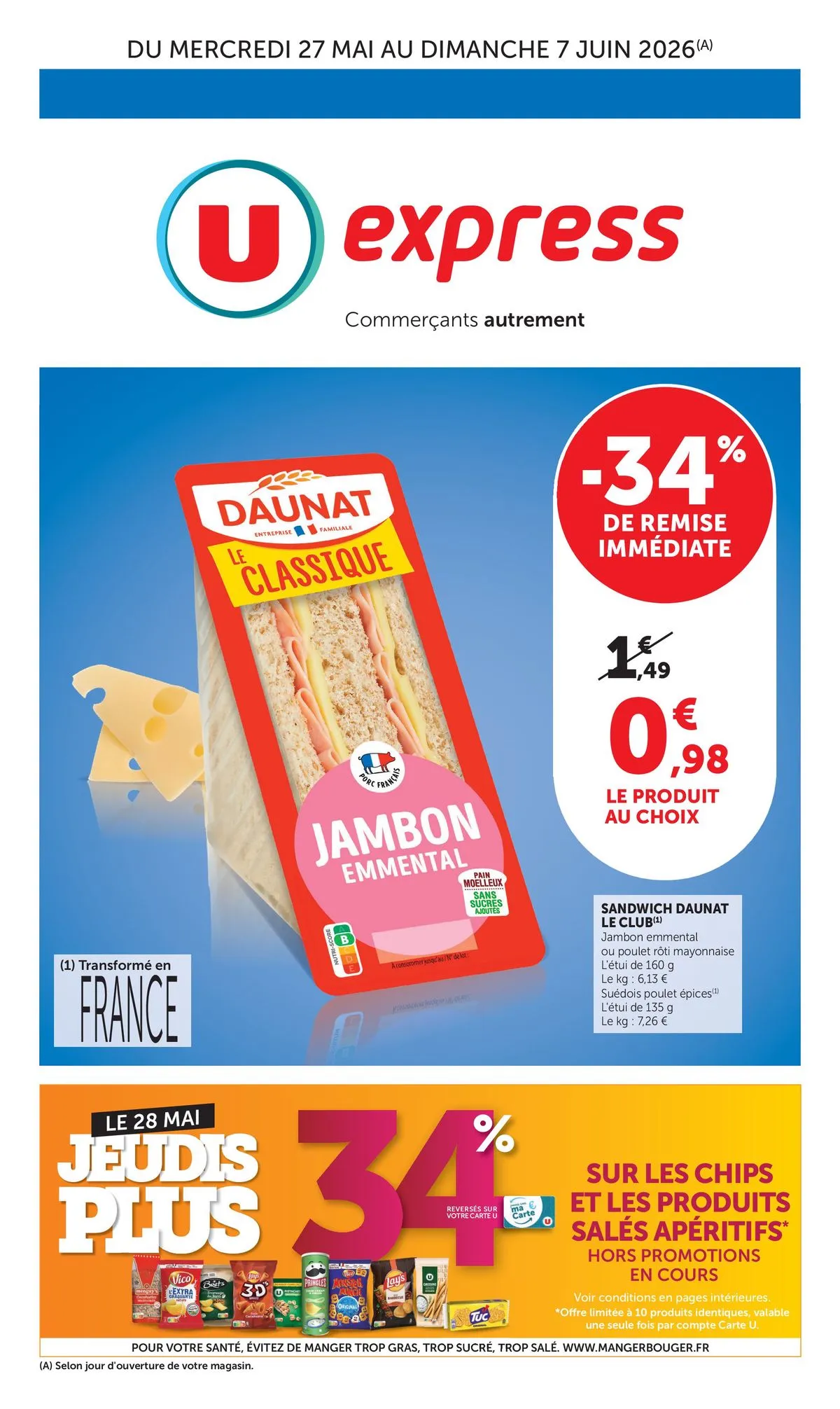 Couverture du catalogue Catalogue U express