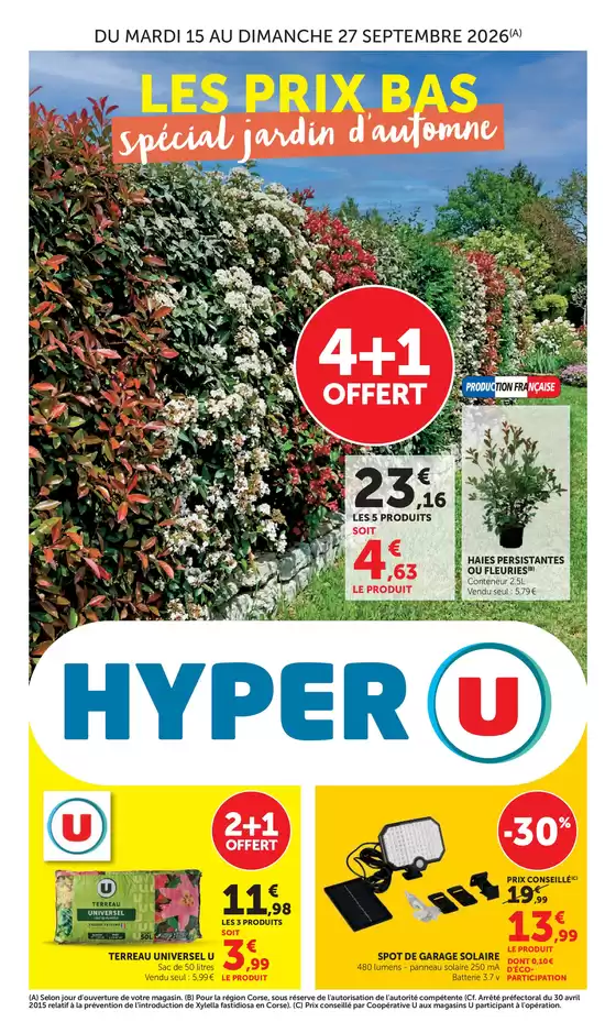 Couverture du catalogue Spécial Jardin