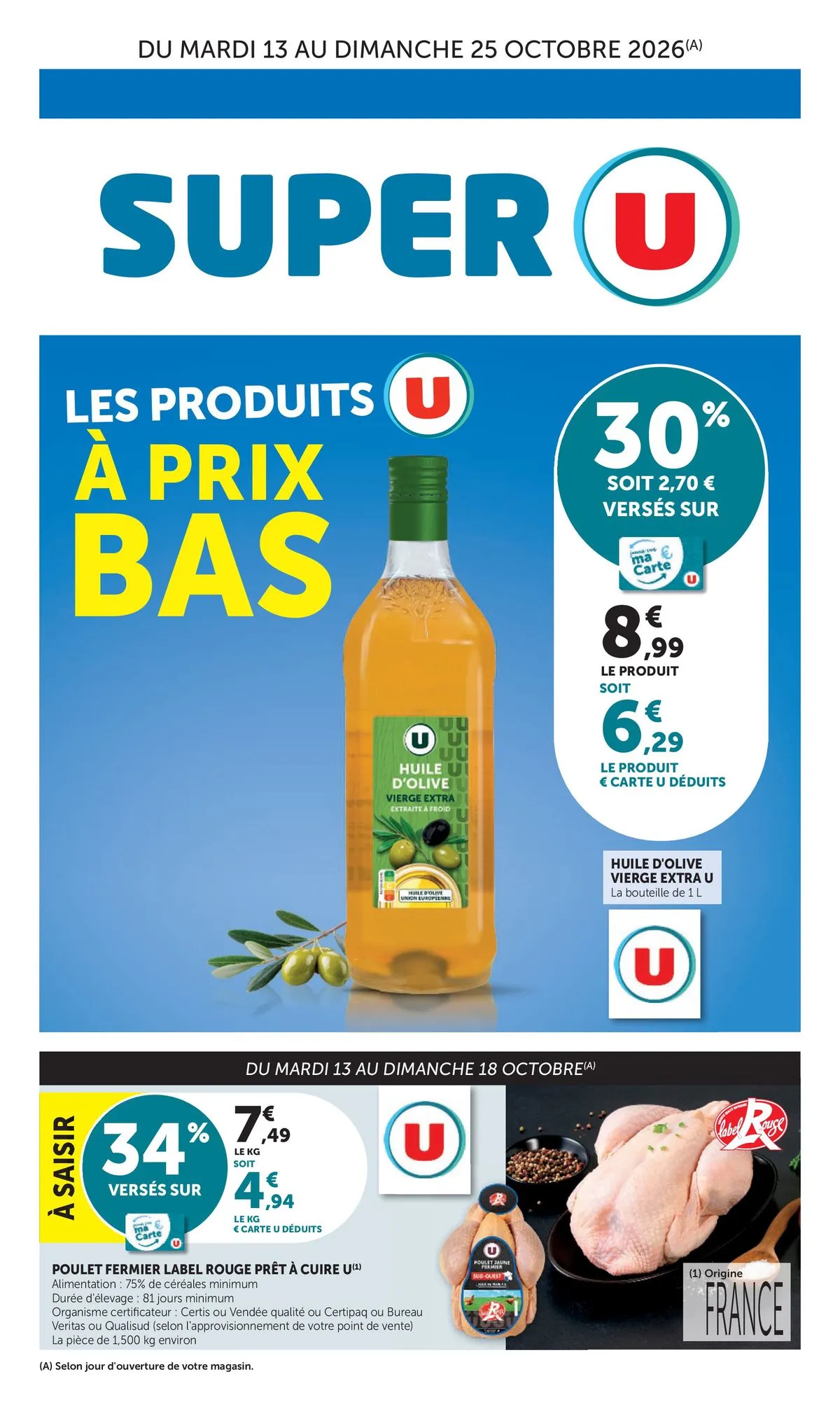 Couverture du catalogue Catalogue super U