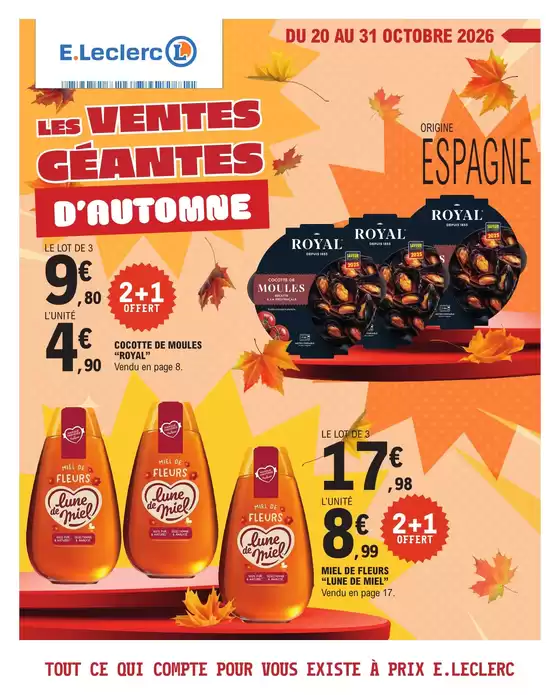 Couverture du catalogue Les ventes géantes D'automne