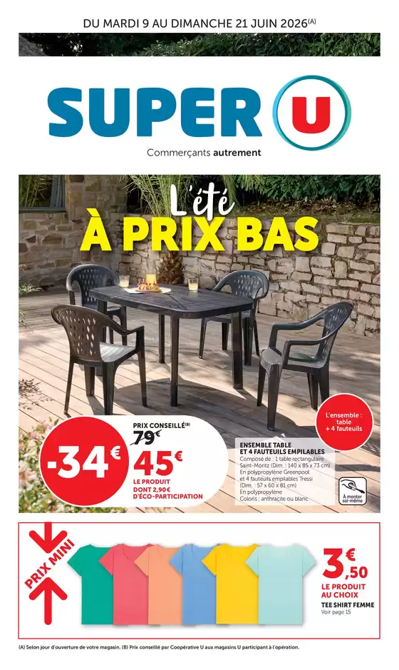 Couverture du catalogue Les prix Bas de l'été