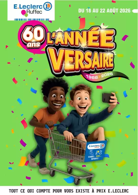 Couverture du catalogue L'année-versaire !