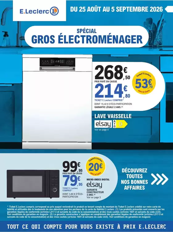 Couverture du catalogue Sélection gros electroménagers