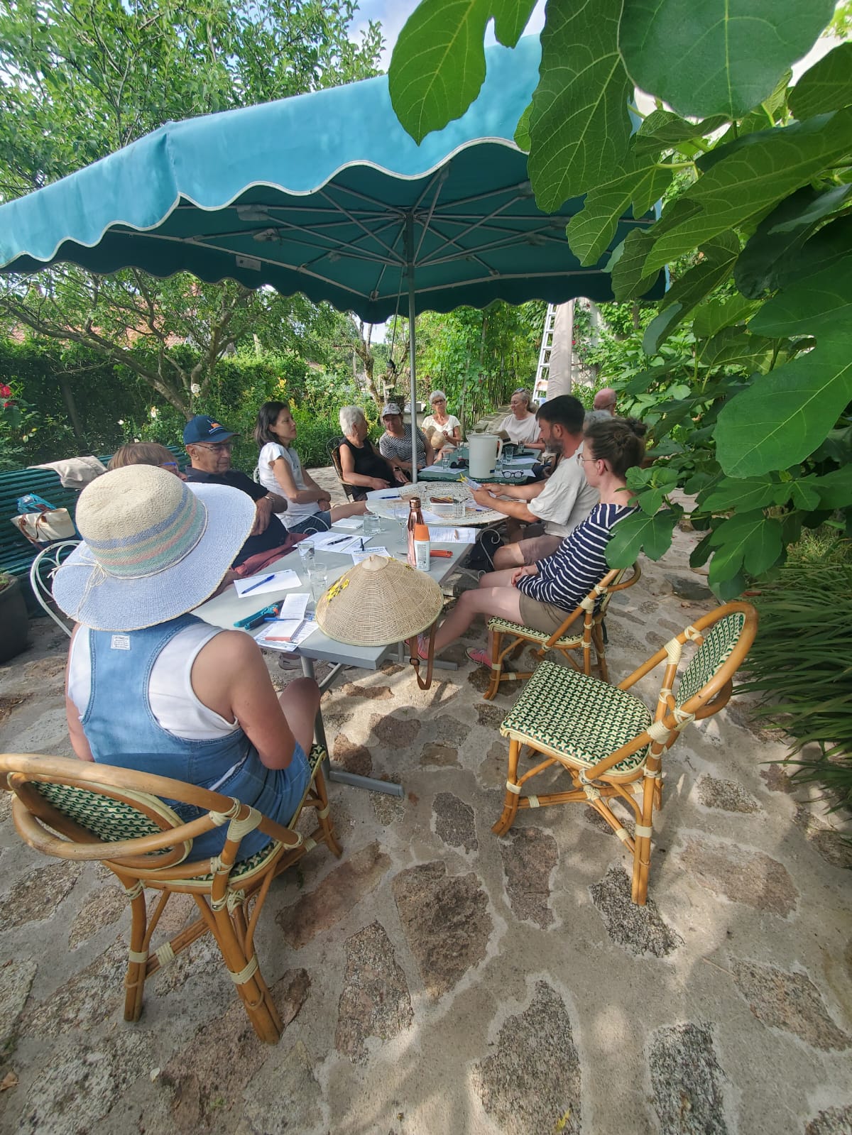 Photo de l’atelier arbres de juin au Relais