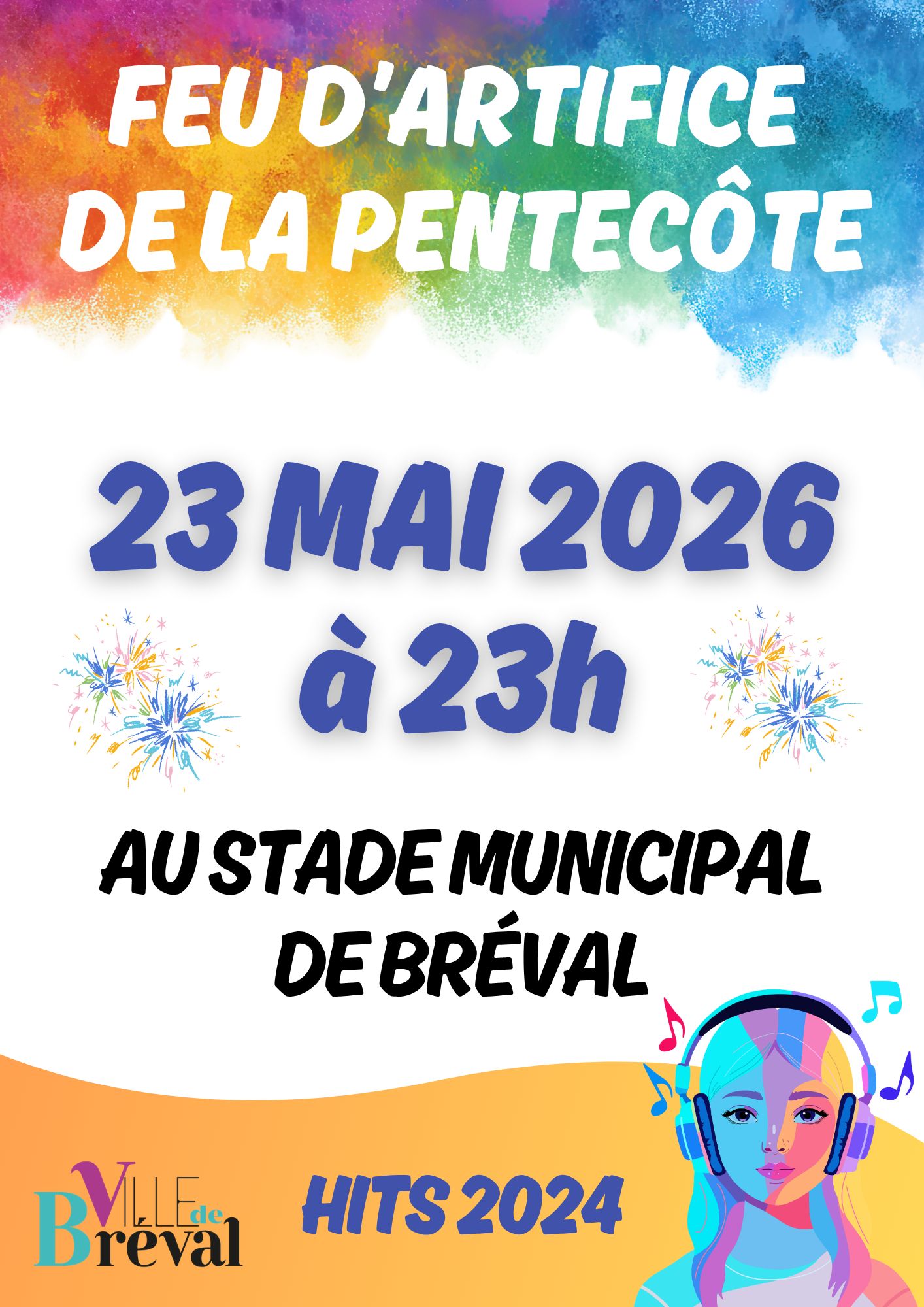 Feu d'artifice de la Pentecôte à Bréval !