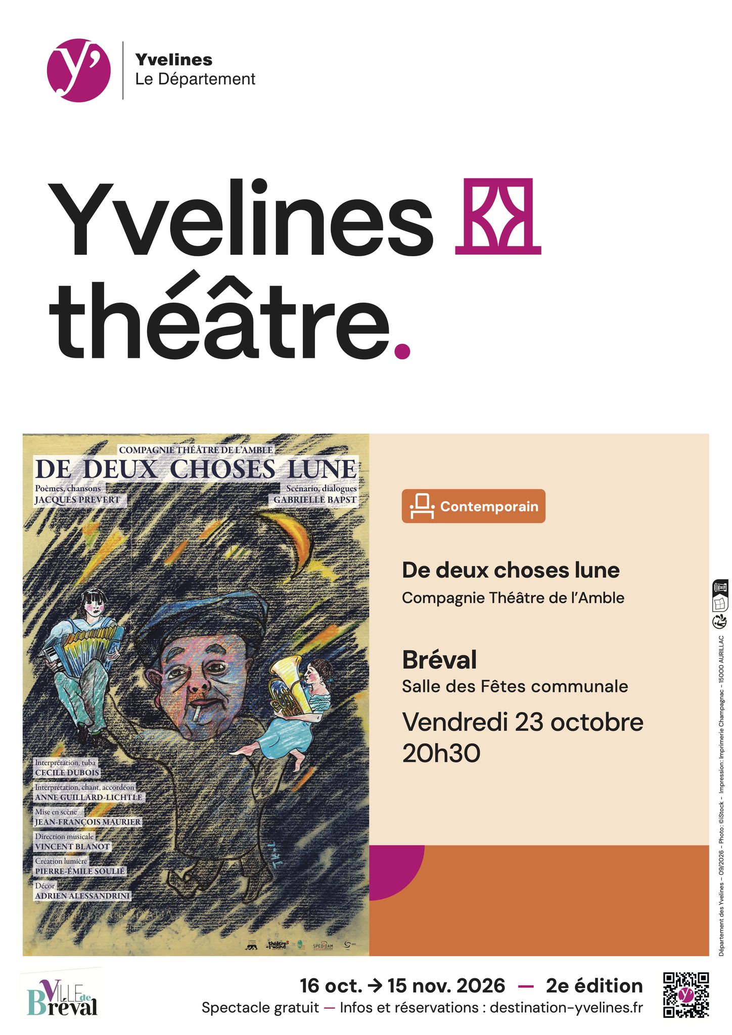 THÉÂTRE YVELINES À BRÉVAL