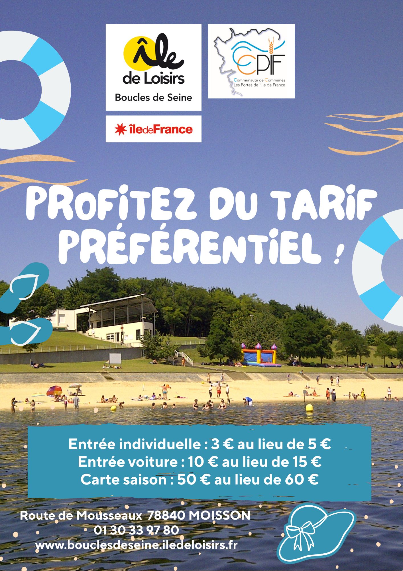 Tarifs préférentiels Base de Loisirs
