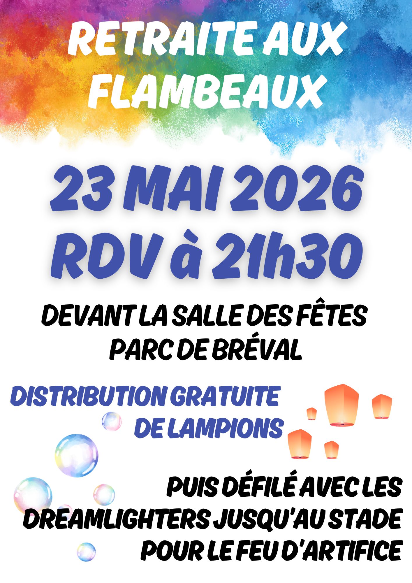Fête de la Pentecôte - Retraite aux flambeaux