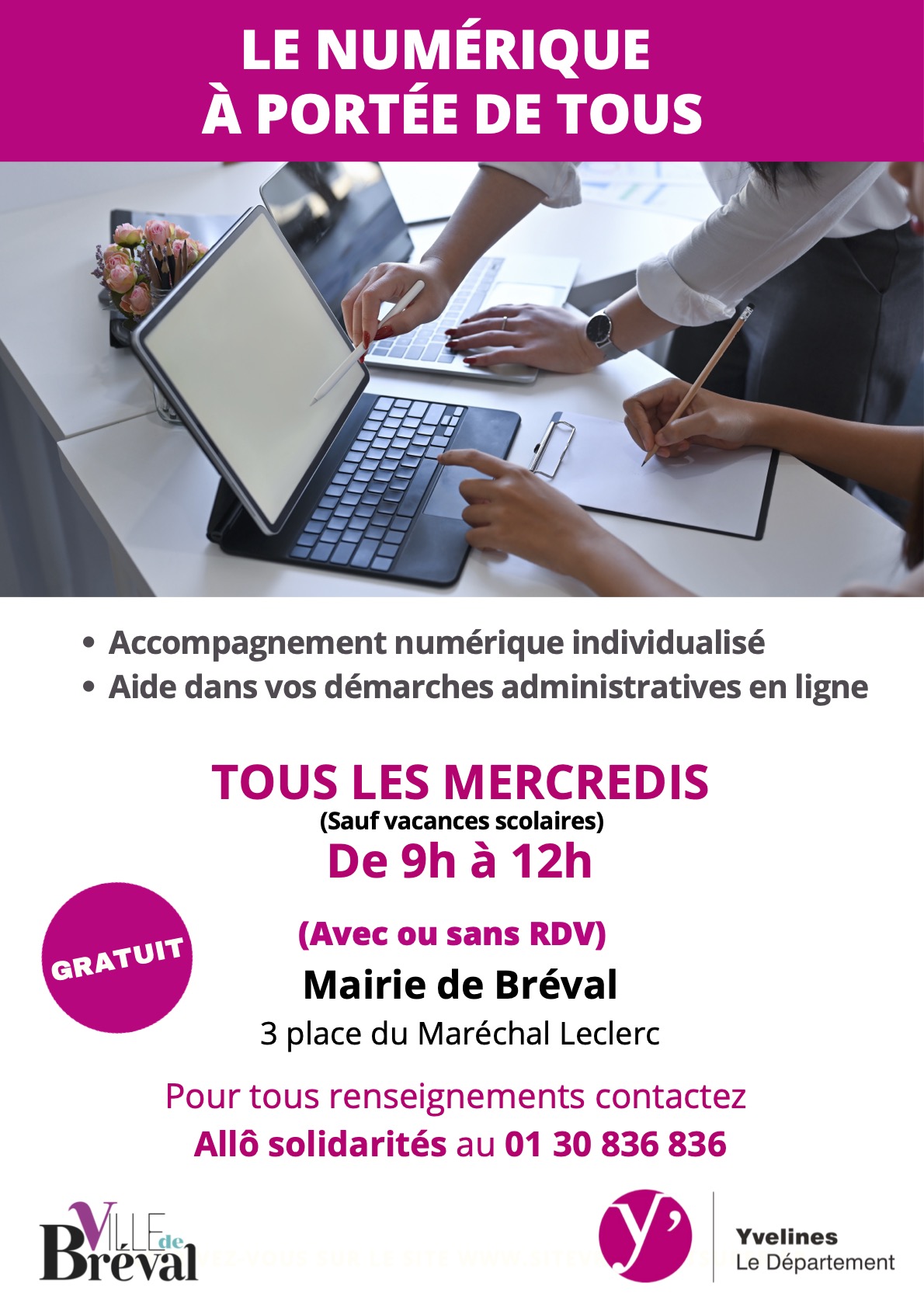 Le Numérique à portée de Tous - Toute l'année sauf vacances scolaires