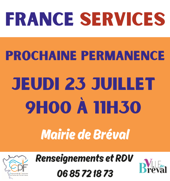 Permanence France Services - Bréval
