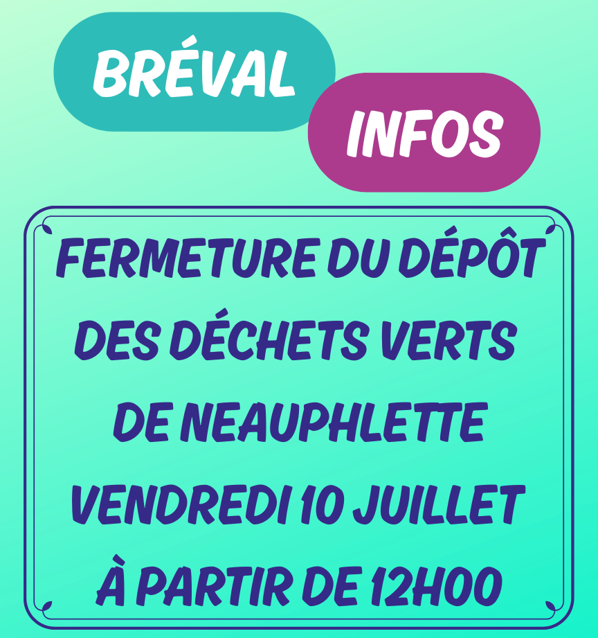 Dépôt déchets verts Neauphlette