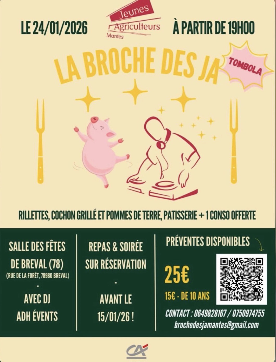La Broche des JA : soirée festive à Bréval !