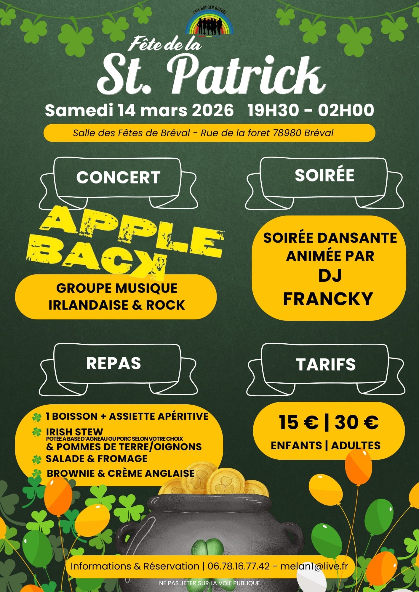 SOIRÉE DE LA ST PATRICK - FBB