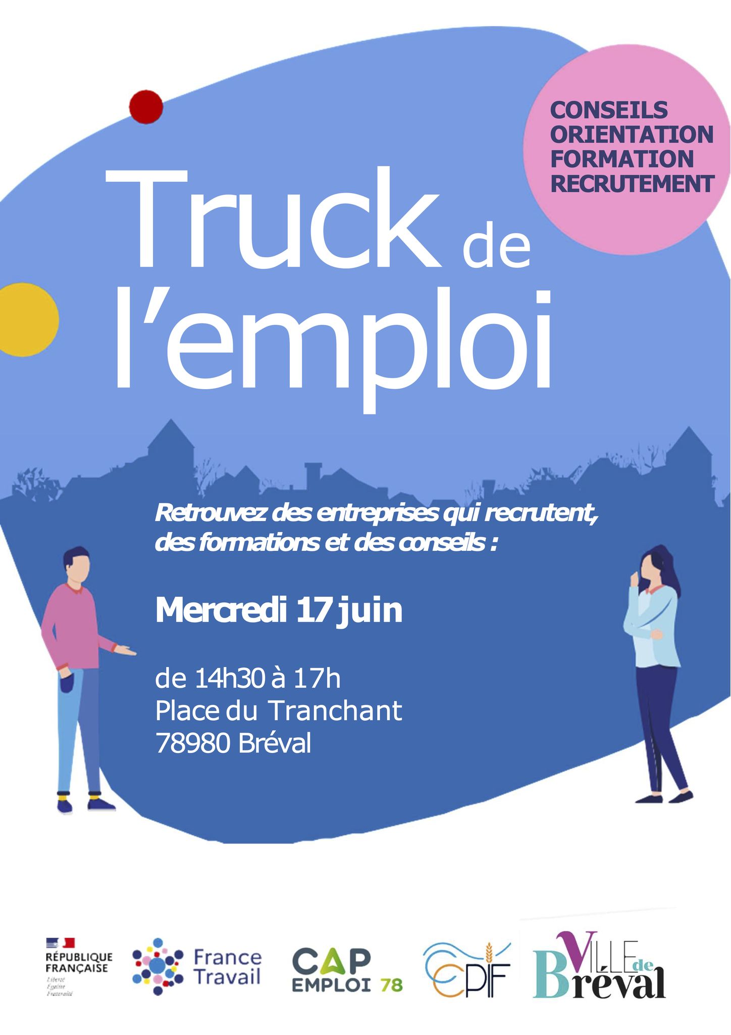 Truck de l'emploi à Bréval